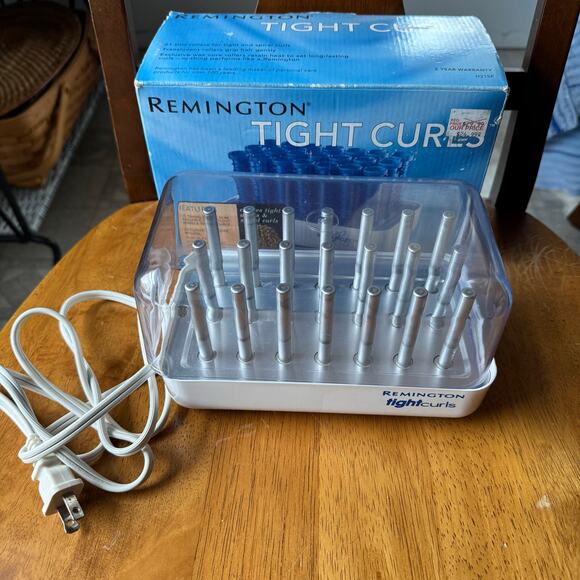 Remington Tight Curls H21SP Base and Lid ONLY Works No Rollers/Clips With Box - Picture 2 of 11